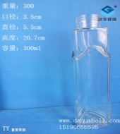 300ml三角形果汁玻璃瓶