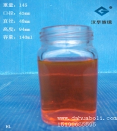 140ml方形蜂蜜玻璃瓶