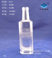 500ml厚底晶白料方形橄榄油玻璃瓶