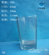 200ml方形玻璃水杯