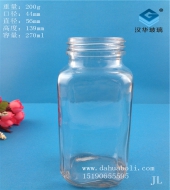 250ml方形果汁玻璃瓶