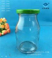200ml铁杆玻璃酸奶瓶