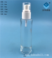 80ml塑料白盖透明玻璃乳液瓶