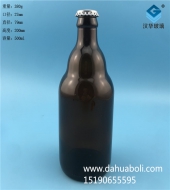 500ml茶色玻璃小熊啤酒瓶