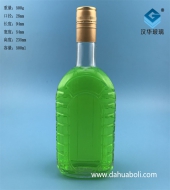 500ml长方形玻璃酒瓶