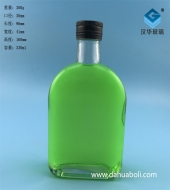 330ml扁玻璃酒瓶