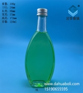 220ml扁玻璃酒瓶生产厂家
