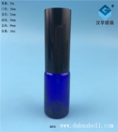 10ml黑塑料盖蓝色玻璃精油喷雾瓶