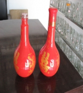 喷涂玻璃酒瓶