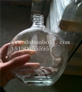 500ml扁圆玻璃酒瓶